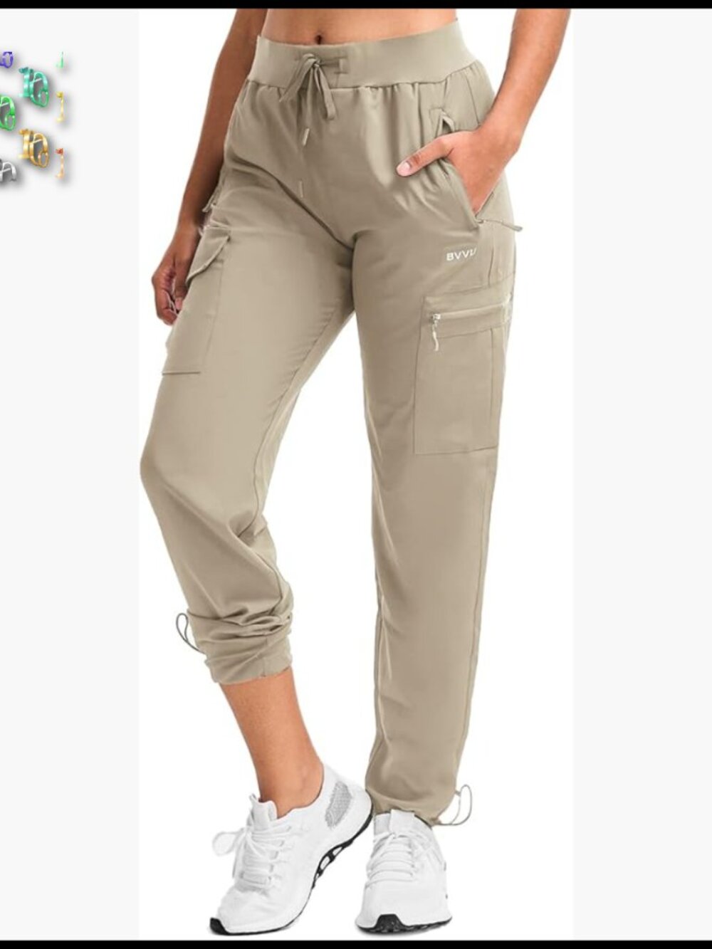 Lightweight Quick Dry Waterproof Cargo Joggers Hi… - image 1